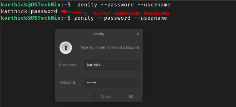 Zenity - Create GUI Dialog Boxes In Bash Scripts - OSTechNix