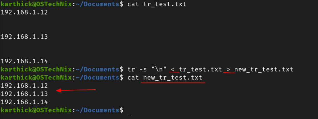 Linux Tr Command Remove Newline