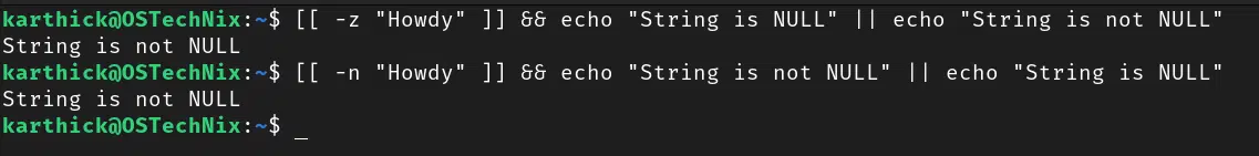 String null or not