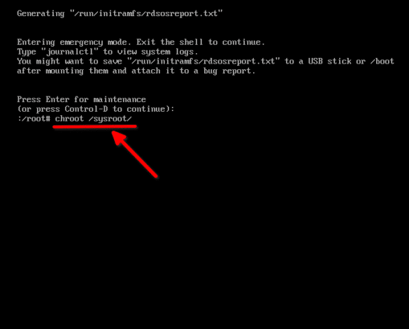 Reset Root Password In Fedora 35 - OSTechNix