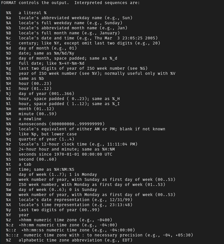 Bash Date Command