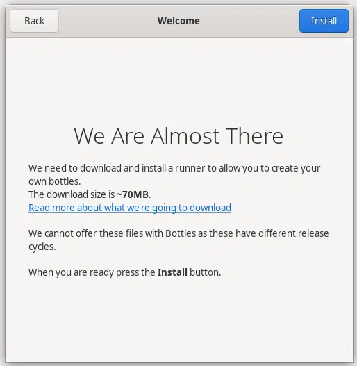 Download and install runner Download and install runner