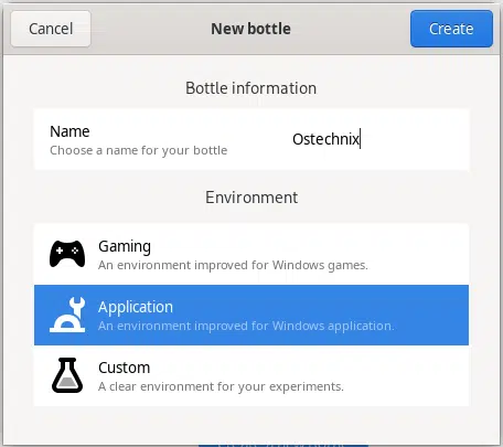 Enter Bottle information Enter Bottle information