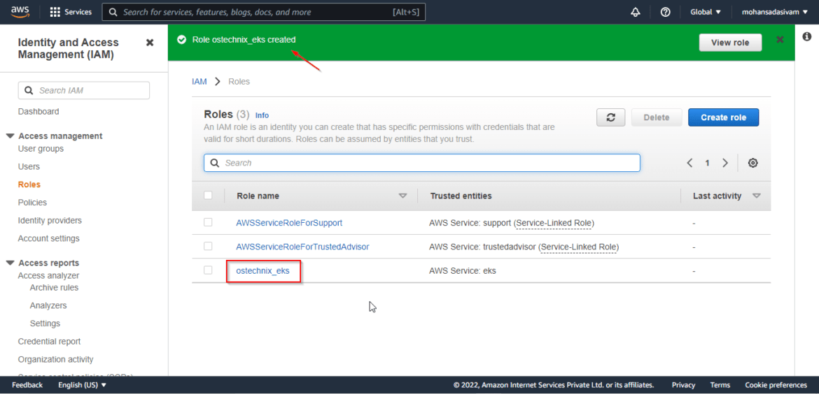 Deploy Kubernetes Cluster On AWS With Amazon EKS - OSTechNix