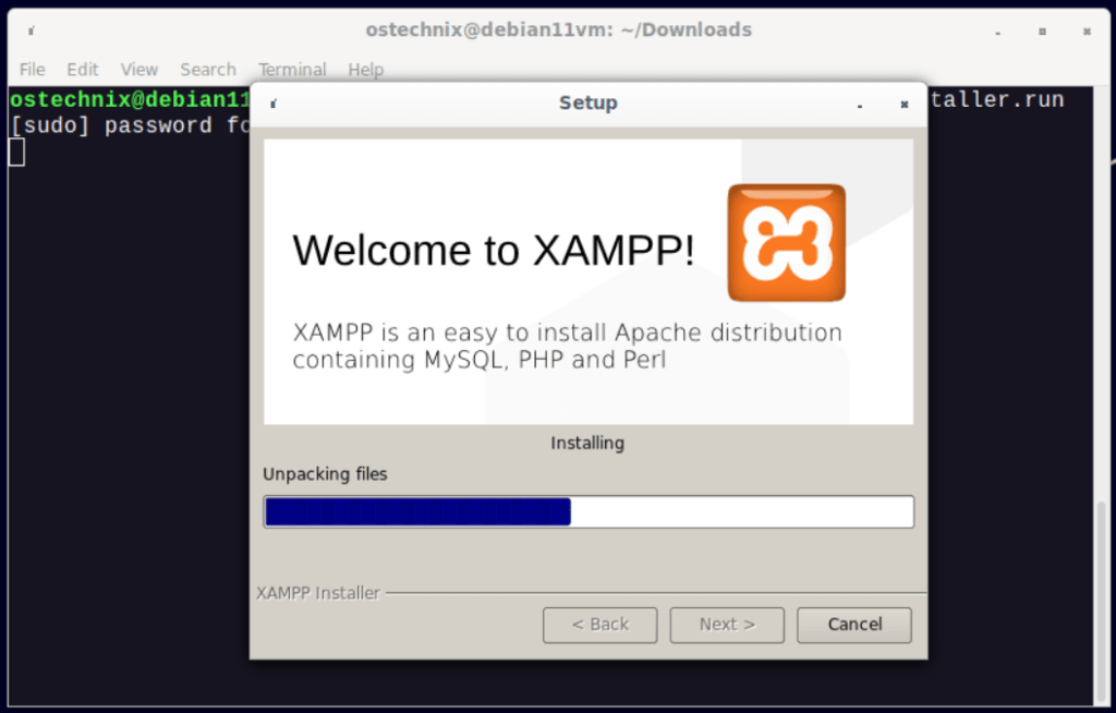linux xampp gui install