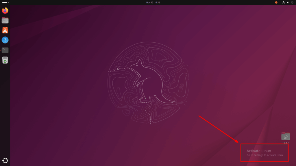 Activate Linux Watermark In Ubuntu Desktop Activate Linux Watermark In Ubuntu Desktop