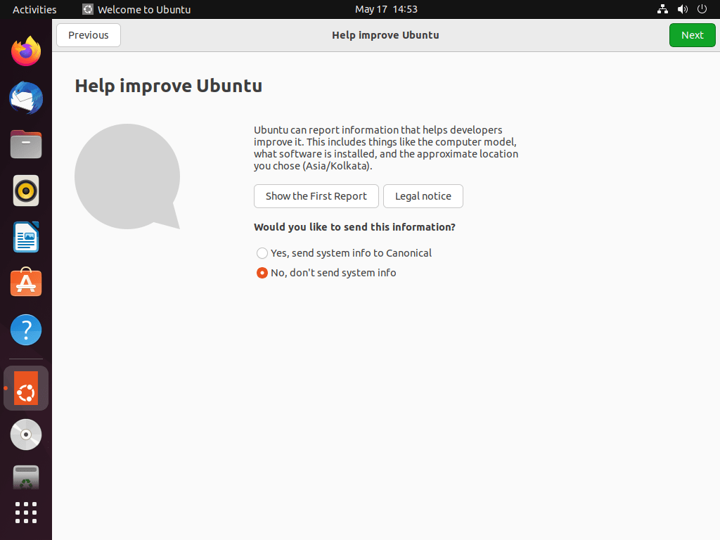 帮助改进 Ubuntu