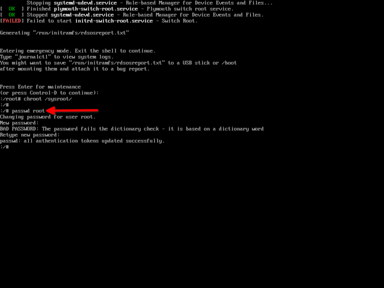 How To Reset Root Password In Fedora 36 Linuxhowto