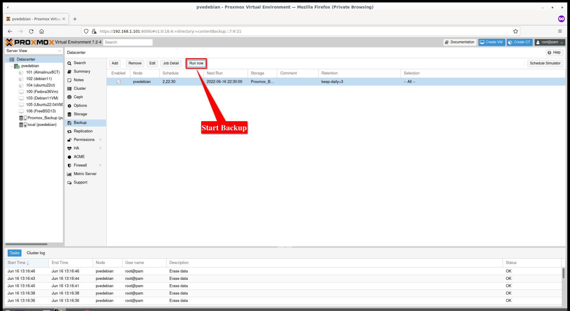 Backup Proxmox Containers And VMs To USB Drive OSTechNix