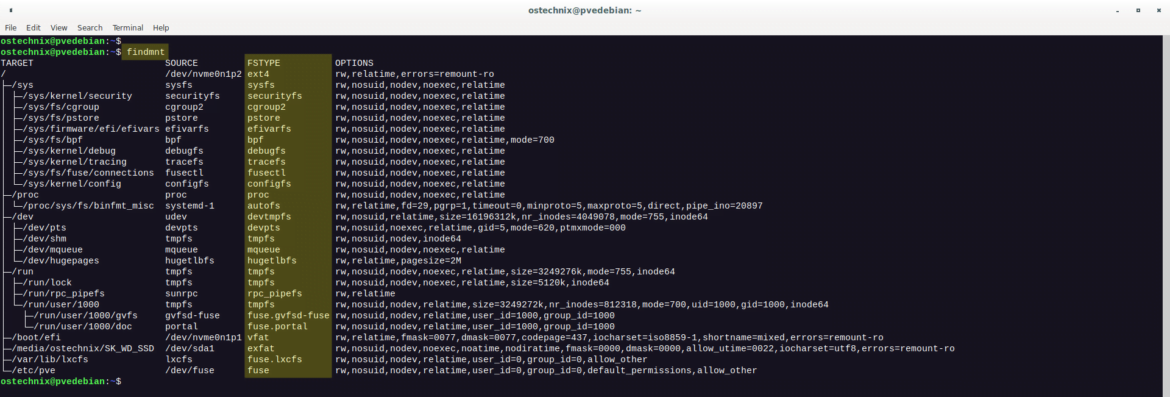 How To Find Filesystem Types In Linux - OSTechNix