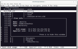 Check Disk Space Usage In Linux Using Ncdu - OSTechNix