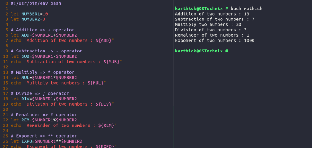 Mastering JavaScript Timers Perform Operations After X Seconds - How To Perform Arithmetic Operations In Bash - OSTechNix