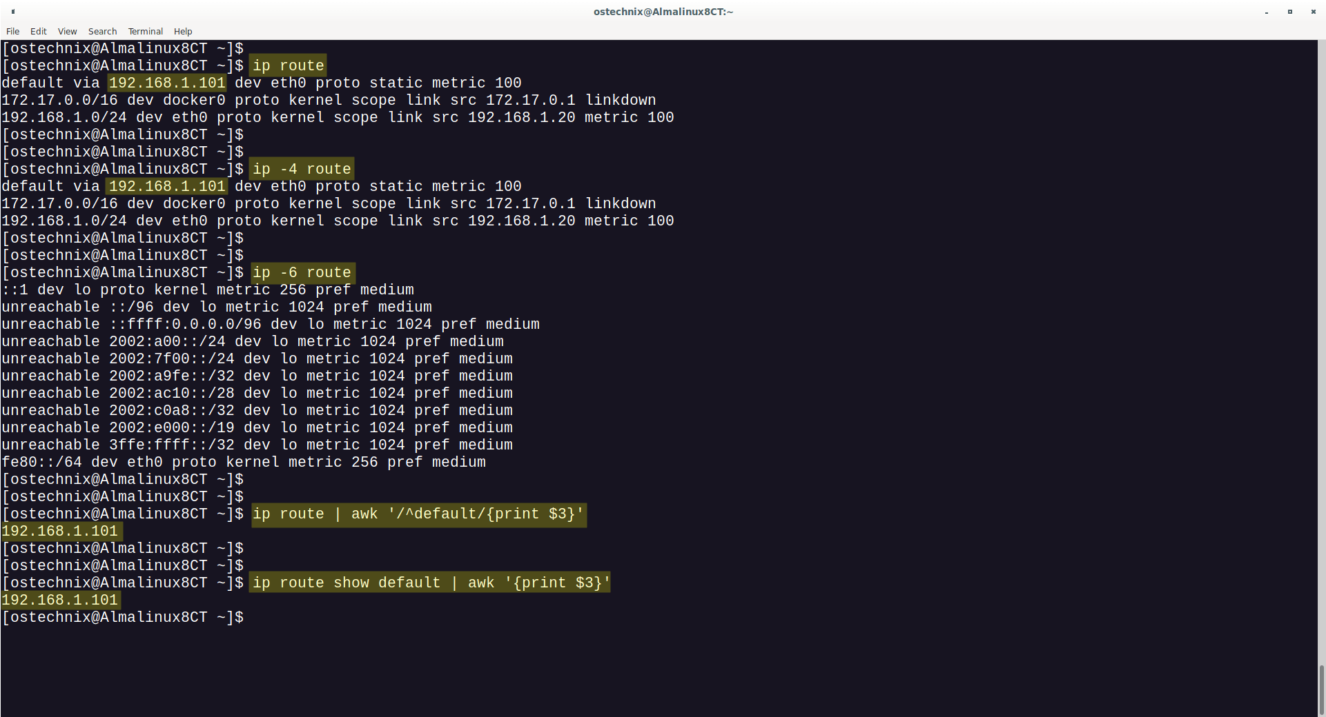 Linux Change Gateway Ip Command Line