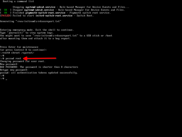 How To Reset Root Password In Fedora Linux 39 / 38 - OSTechNix