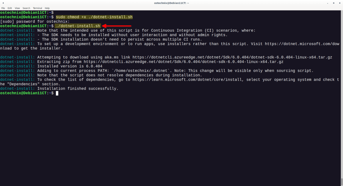 How To Install Microsoft .NET Core SDK On Linux - OSTechNix
