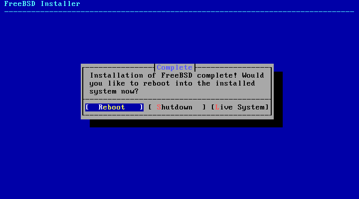 Reboot FreeBSD System Reboot FreeBSD System