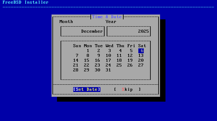 Set Current Date Set Current Date