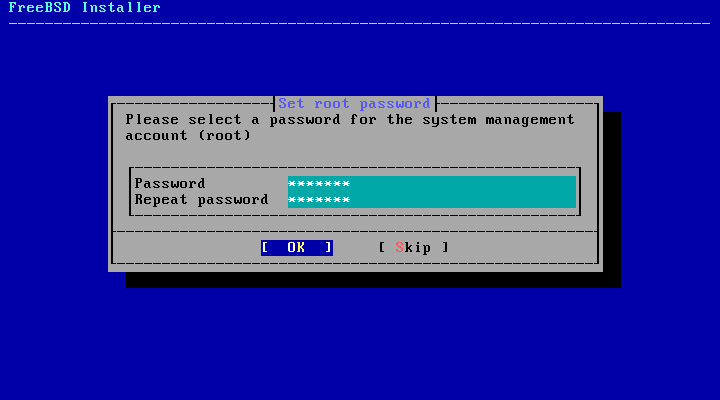 Set Root Password Set Root Password
