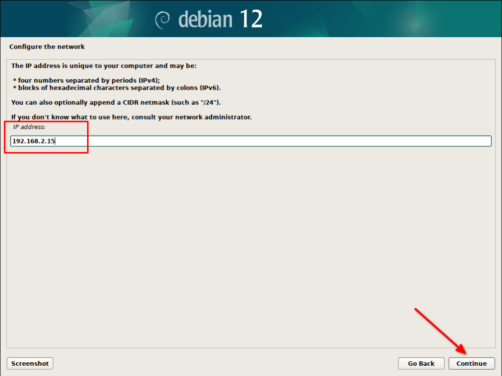 Configure IP Address Configure IP Address