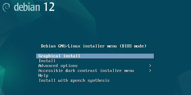 Debian Graphical Install Debian Graphical Install