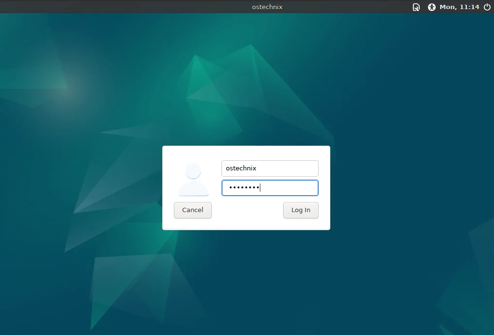 Debian XFCE Login Screen Debian XFCE Login Screen