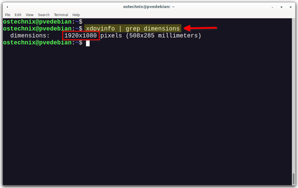 linux change display resolution command line