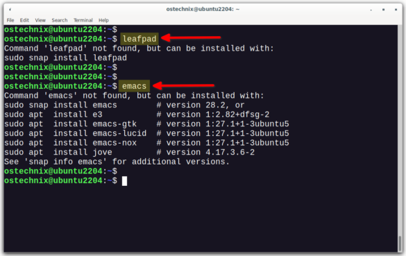 Suggest Package Installation When Command Not Found In Linux - OSTechNix