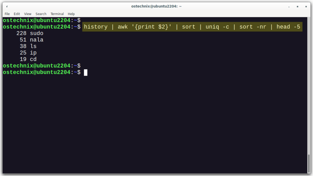 How To Find Top Most Used Commands On Linux - OSTechNix