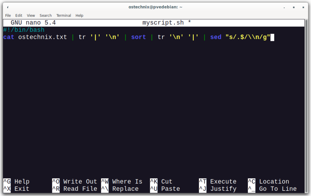 How To Create A Script For A Linux Command - OSTechNix