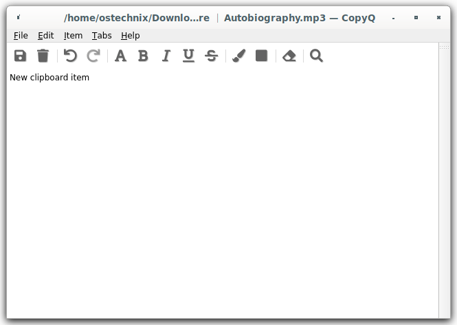 Add a New Item to Clipboard Add a New Item to Clipboard