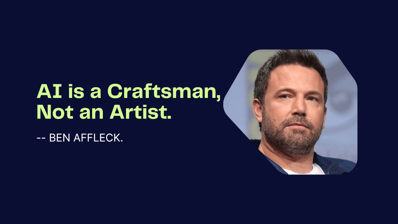 Ben Affleck on AI in Filmmaking