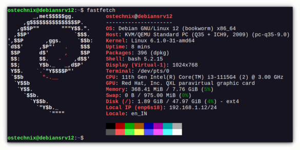 FastFetch: A Feature-Rich Tool To Display System Information - OSTechNix