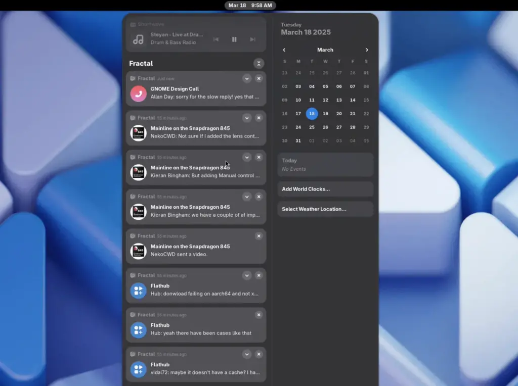 Stacked Notification in GNOME 48 Stacked Notification in GNOME 48