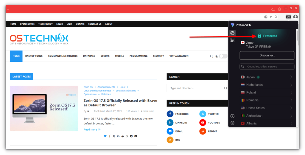 Vivaldi and Proton VPN Integration Vivaldi and Proton VPN Integration