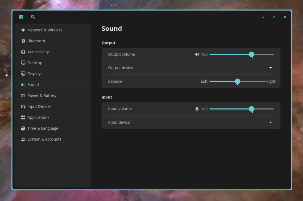 Balanced Sound Output Balanced Sound Output