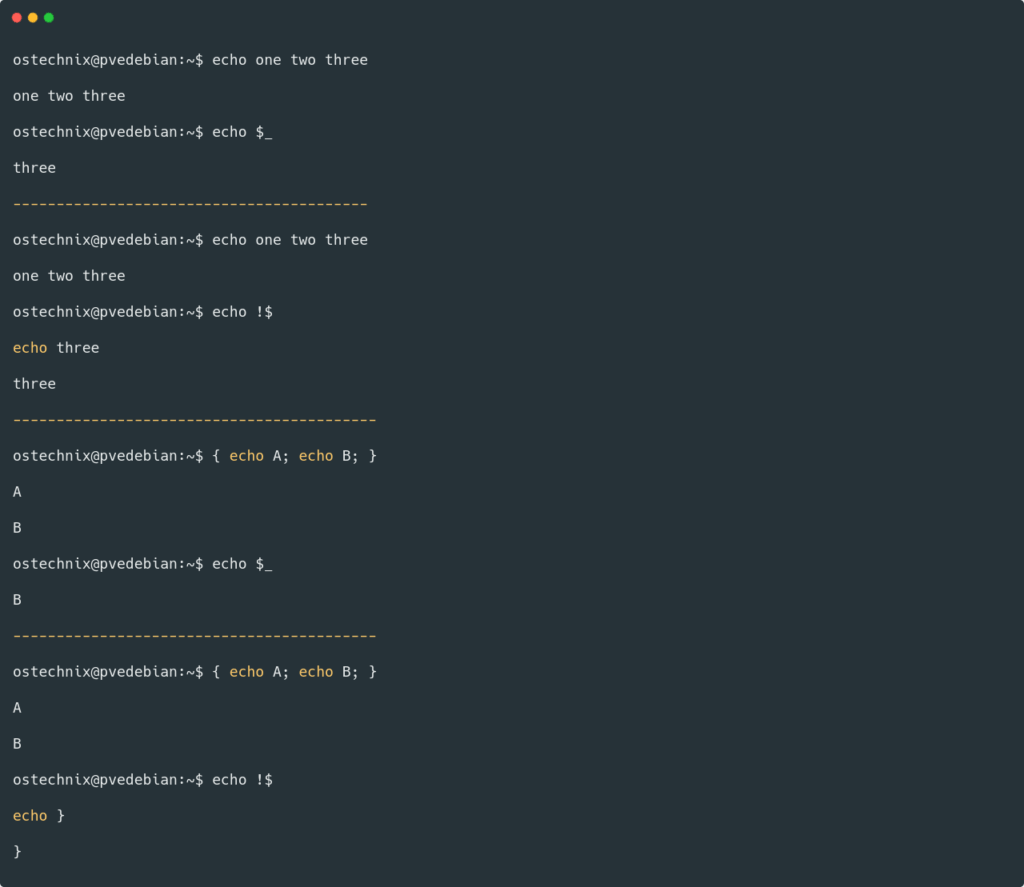 Insert Last Argument of the Previous Command in Linux Insert Last Argument of the Previous Command in Linux
