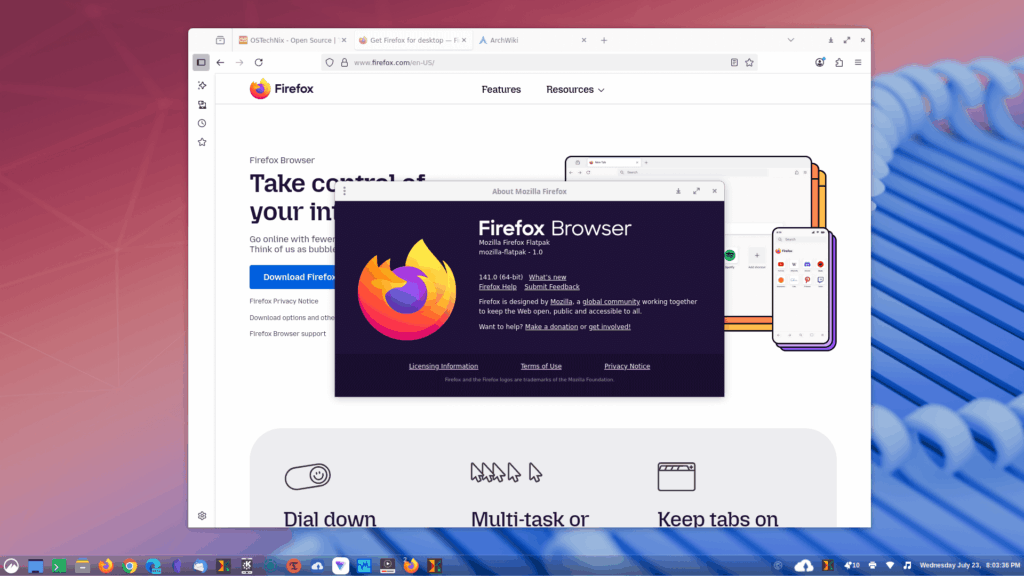 Firefox 141 Firefox 141