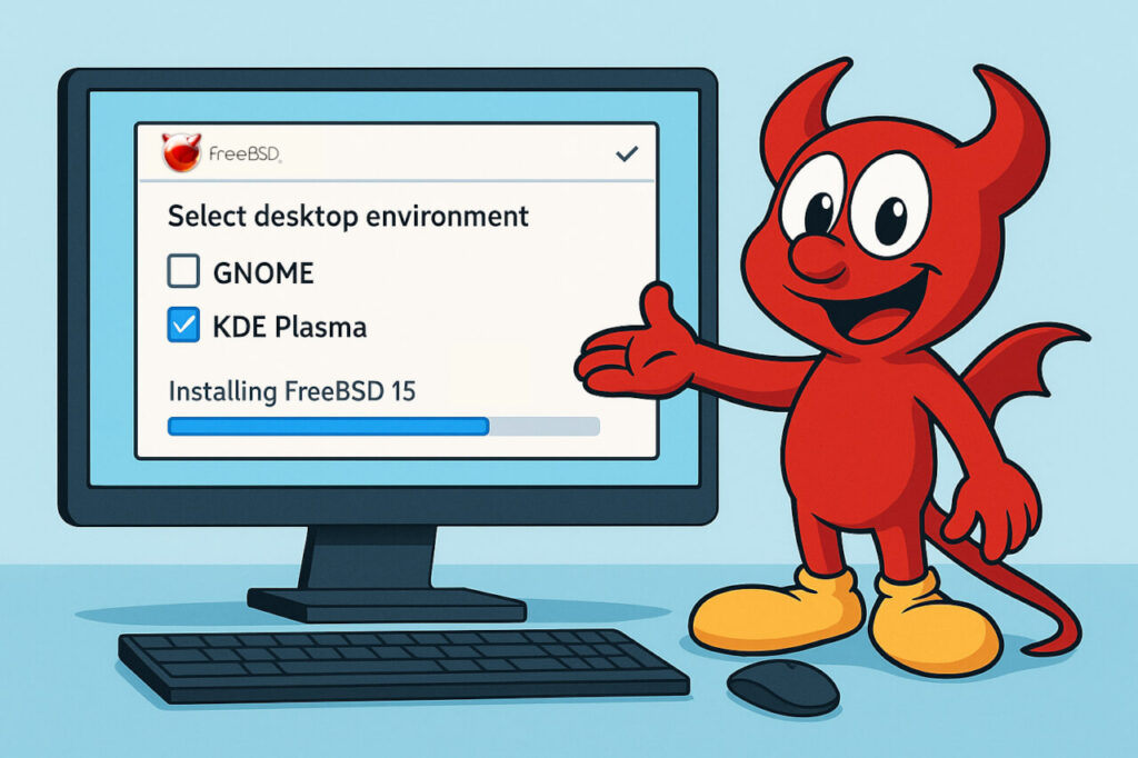 FreeBSD 15 Installer to Feature KDE Plasma Desktop