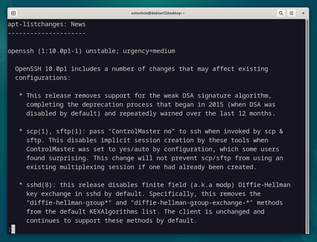 Apt-listchanges News Apt-listchanges News