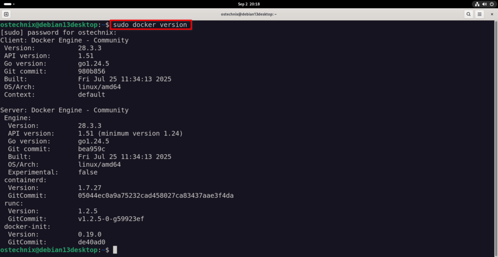 Check Docker Version Check Docker Version