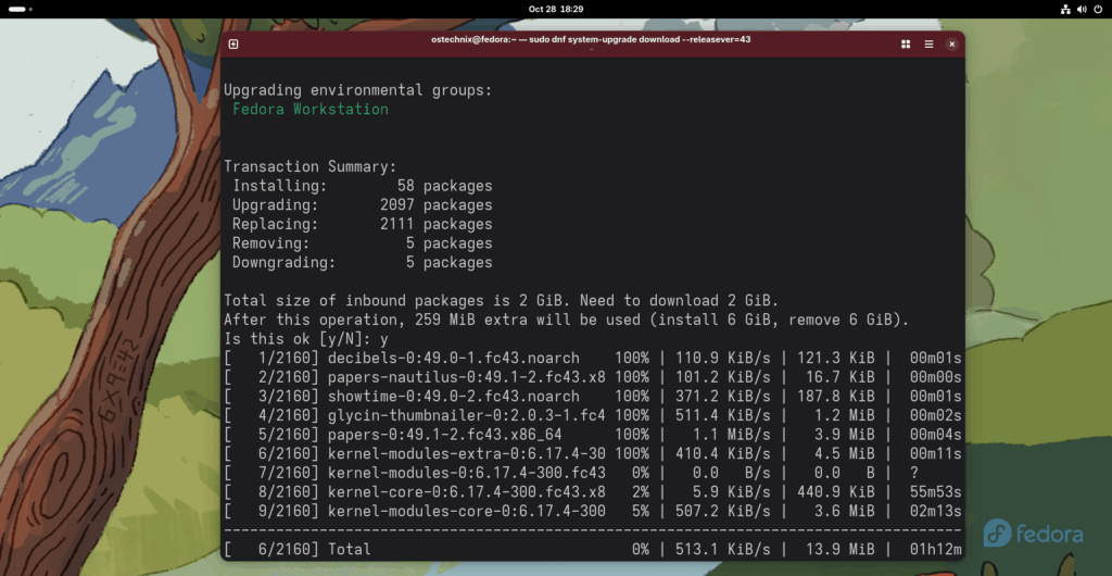 Fedora 43 Upgrade Fedora 43 Upgrade