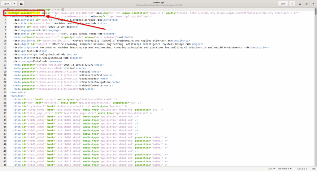 Check If an EPUB File Is Version 2 or 3