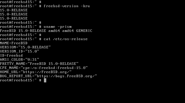 Check FreeBSD Version Information Check FreeBSD Version Information