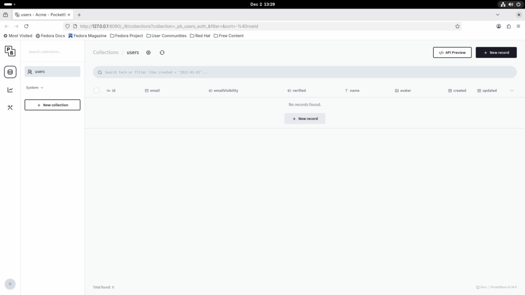 PocketBase Web Dashboard PocketBase Web Dashboard