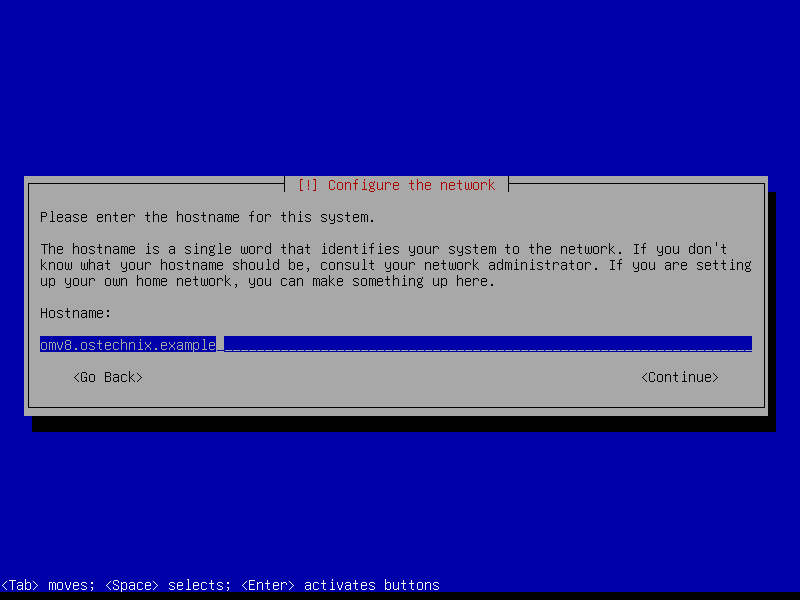 Enter Hostname Enter Hostname