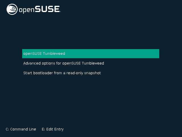GRUB Boot Menu in openSUSE GRUB Boot Menu in openSUSE