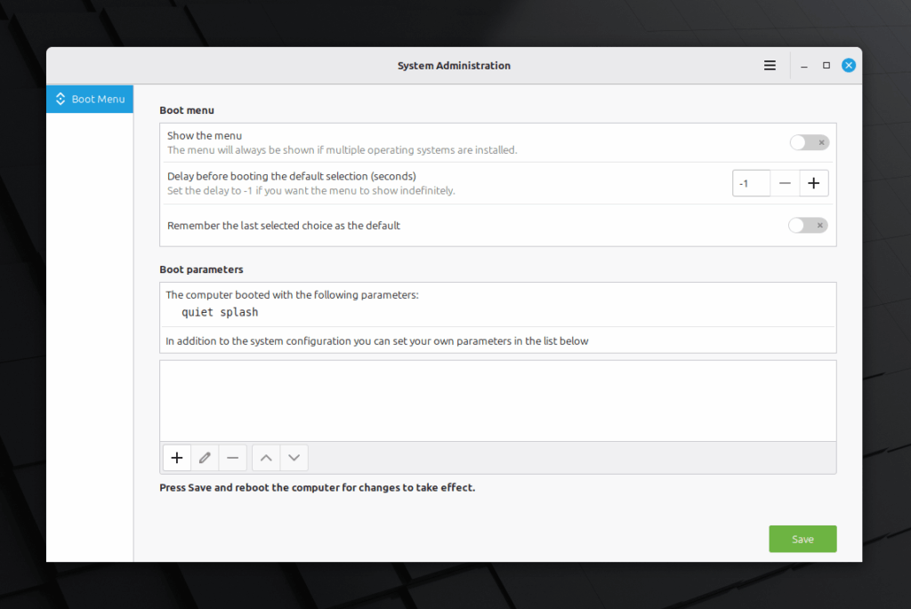 System Administration Tool in Linux Mint 22.3 Zena System Administration Tool in Linux Mint 22.3 Zena
