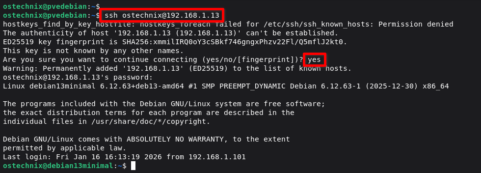 Test Your SSH Connection Test Your SSH Connection