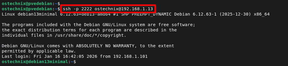 Testing SSH Connection Testing SSH Connection