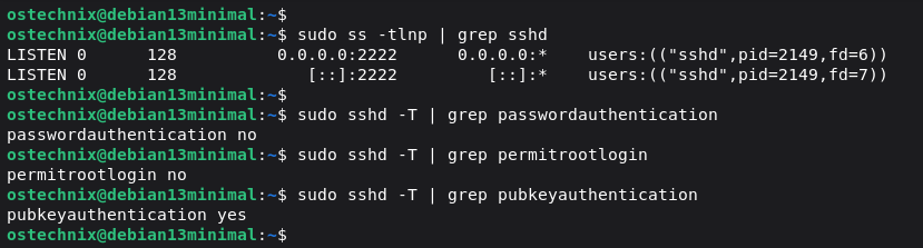 Verify SSH Security Configuration Verify SSH Security Configuration